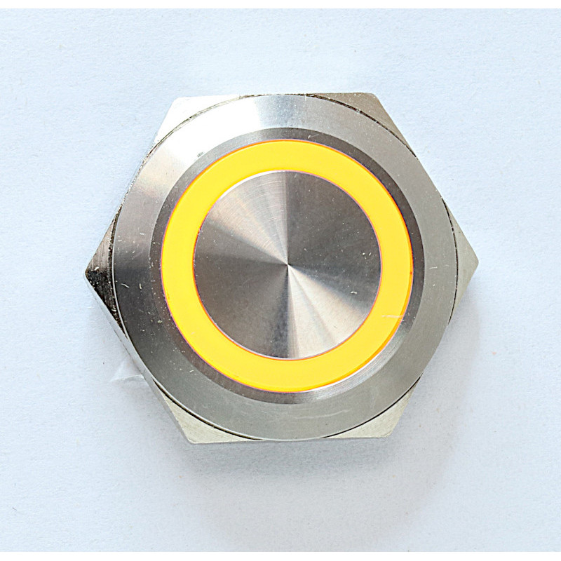 Pushbutton 22 mm stainless-steel Momentary
