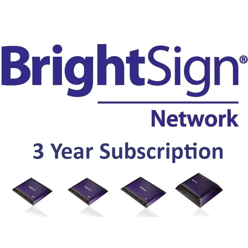 3-Jahres-Abonnement BrightSign:connected