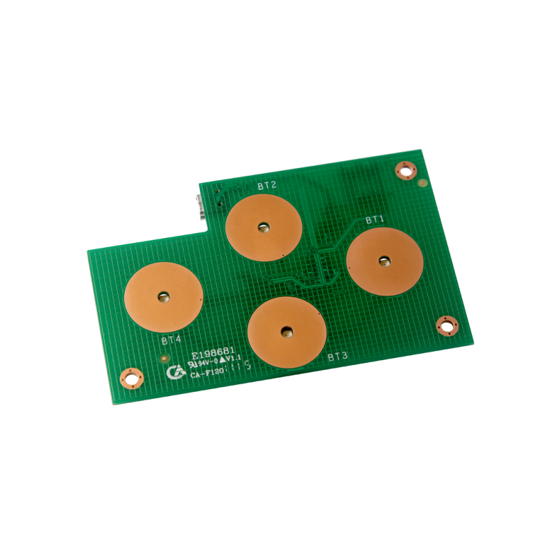 USB 4 Button Panel Rood