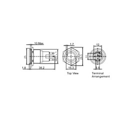 Pushbutton 22 mm stainless-steel Momentary NL